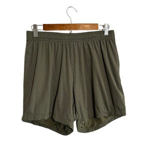 Nice Laundry Mesh Shorts Men Medium Green 4" Lined Lounge Casual Workout Pockets